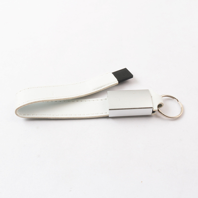 Memoria USB de Leahter USB 2,0 con el logotipo del UDP Ring Can Embossing Laser Print