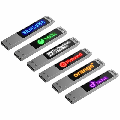 Velocidad rápida Crystal Usb Flash Drives 16GB 128GB de ROSH con la luz del LED