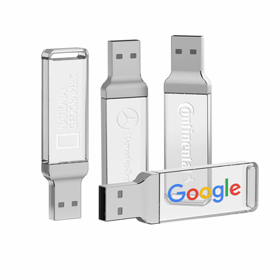 Acrílico transparente del palillo 2,0 cristalinos de destello de 8GB 128GB UDP USB