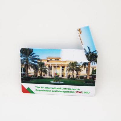 2,0 el UDP calificó una tarjeta de crédito USB pega el logotipo de 32GB 64GB 128GB CMYK