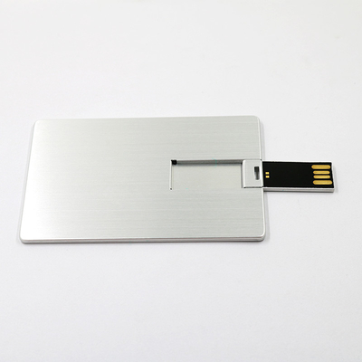 El flash de memoria USB 16GB 32GB UDP de la tarjeta de crédito del metal 2,0 salta memoria completa