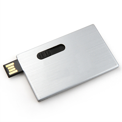 Impermeabilice memoria USB ultra fina de la tarjeta de crédito 2,0 15MB/S 128GB