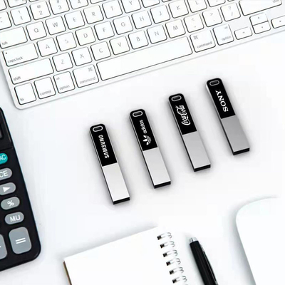 Memoria completa de alta calidad de memoria USB 2,0 de la luz del laser Logo Shinny LED