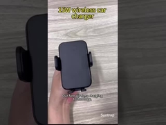 Soporte de Coche con Carga Inalámbrica Rápida y Cargador Rápido de Succión Magnética