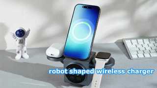 Cargador inalámbrico de alta velocidad con forma robótica